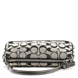 Coach 6094 Grey Black Signature Demi Shoulder Bag