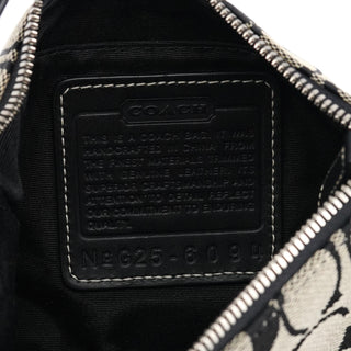 Coach 6094 Grey Black Signature Demi Shoulder Bag