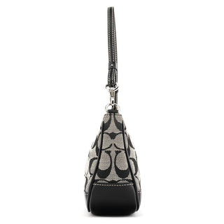 Coach 6094 Grey Black Signature Demi Shoulder Bag