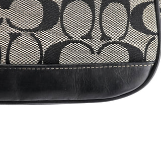 Coach 6094 Grey Black Signature Demi Shoulder Bag