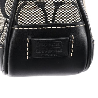 Coach 6094 Grey Black Signature Demi Shoulder Bag