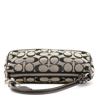 Coach 6094 Grey Black Signature Demi Shoulder Bag