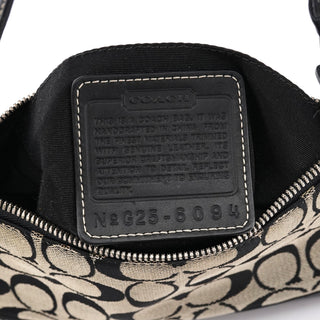 Coach 6094 Grey Black Signature Demi Shoulder Bag