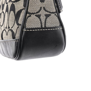 Coach 6094 Grey Black Signature Demi Shoulder Bag