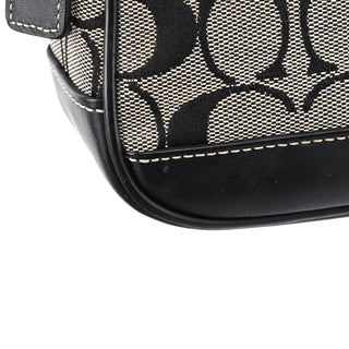 Coach 6094 Grey Black Signature Demi Shoulder Bag