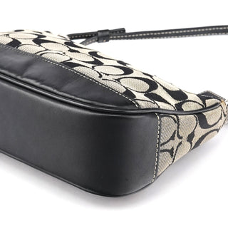 Coach 6094 Grey Black Signature Demi Shoulder Bag