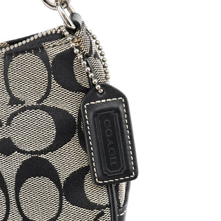 Coach 6094 Grey Black Signature Demi Shoulder Bag