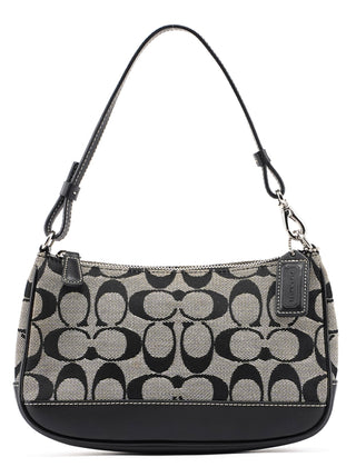 Coach 6094 Grey Signature C Demi Shoulder Bag