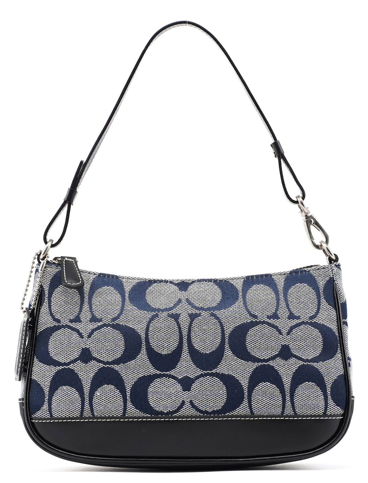 Coach Crossbody Bag Purse, outlet Small, Gray Blue Color With Signature Pattern