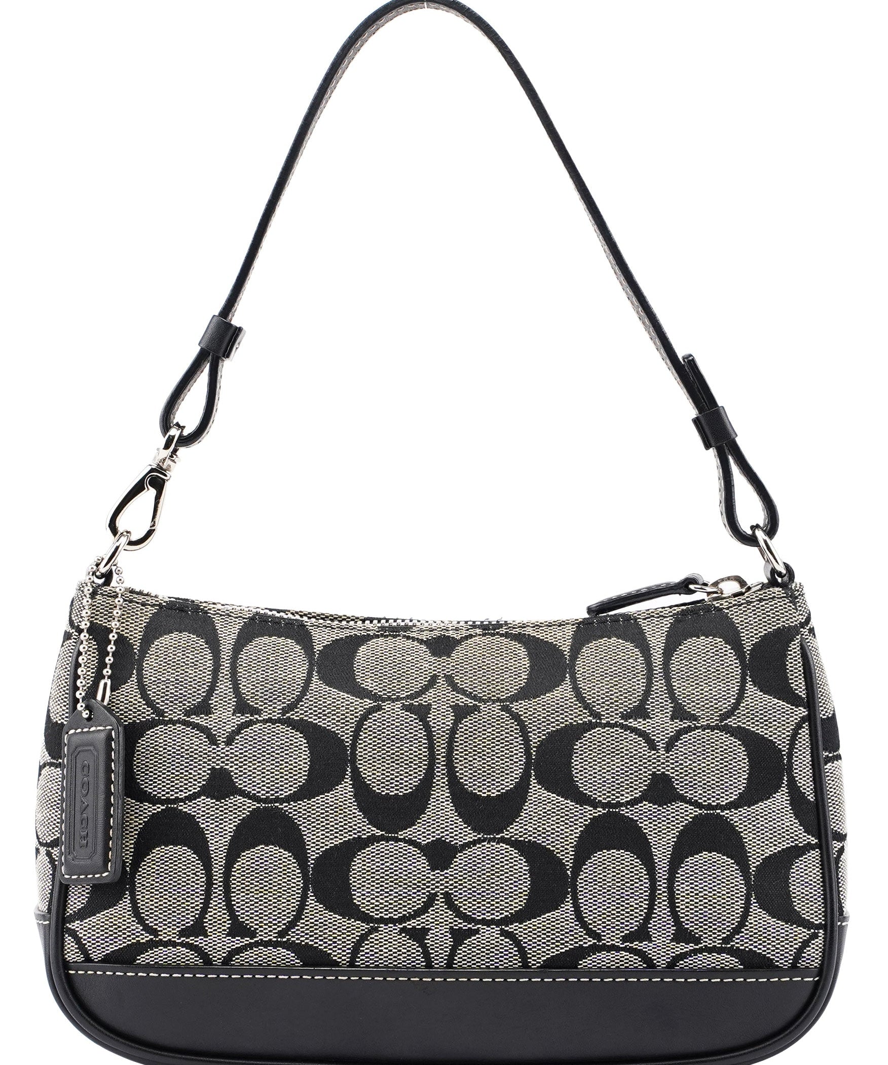 Coach 6094 Grey Signature C Demi Shoulder Bag