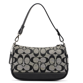 Coach 6094 Grey Signature C Demi Shoulder Bag