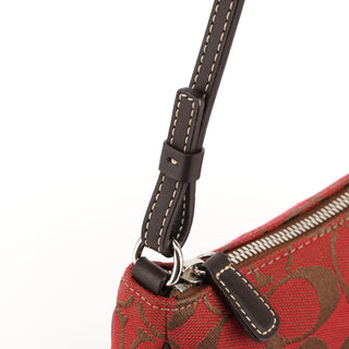 Coach 6094 Red Signature C Demi Shoulder Bag