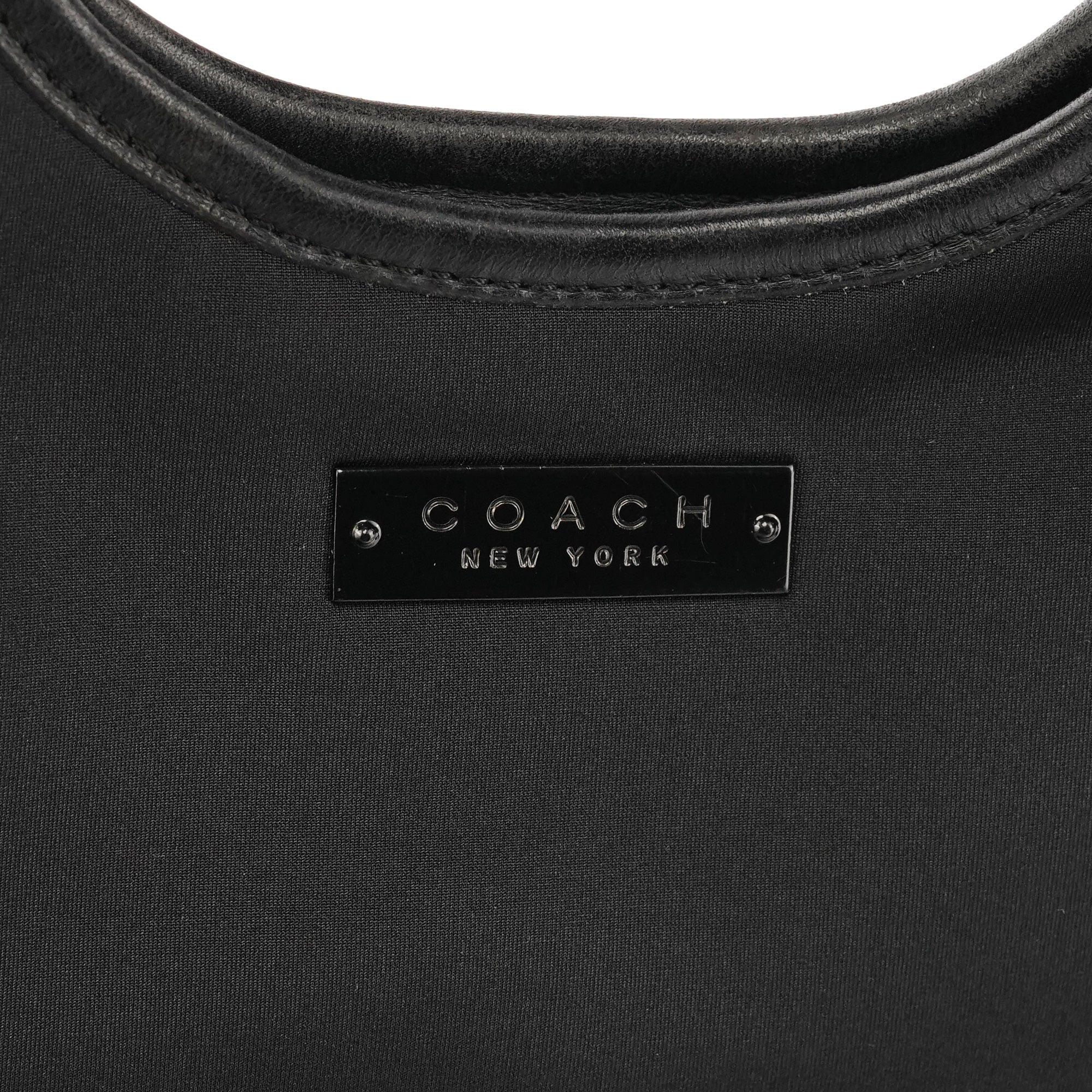 Coach 6202 Black Nylon Leather Ergo Shoulder Bag