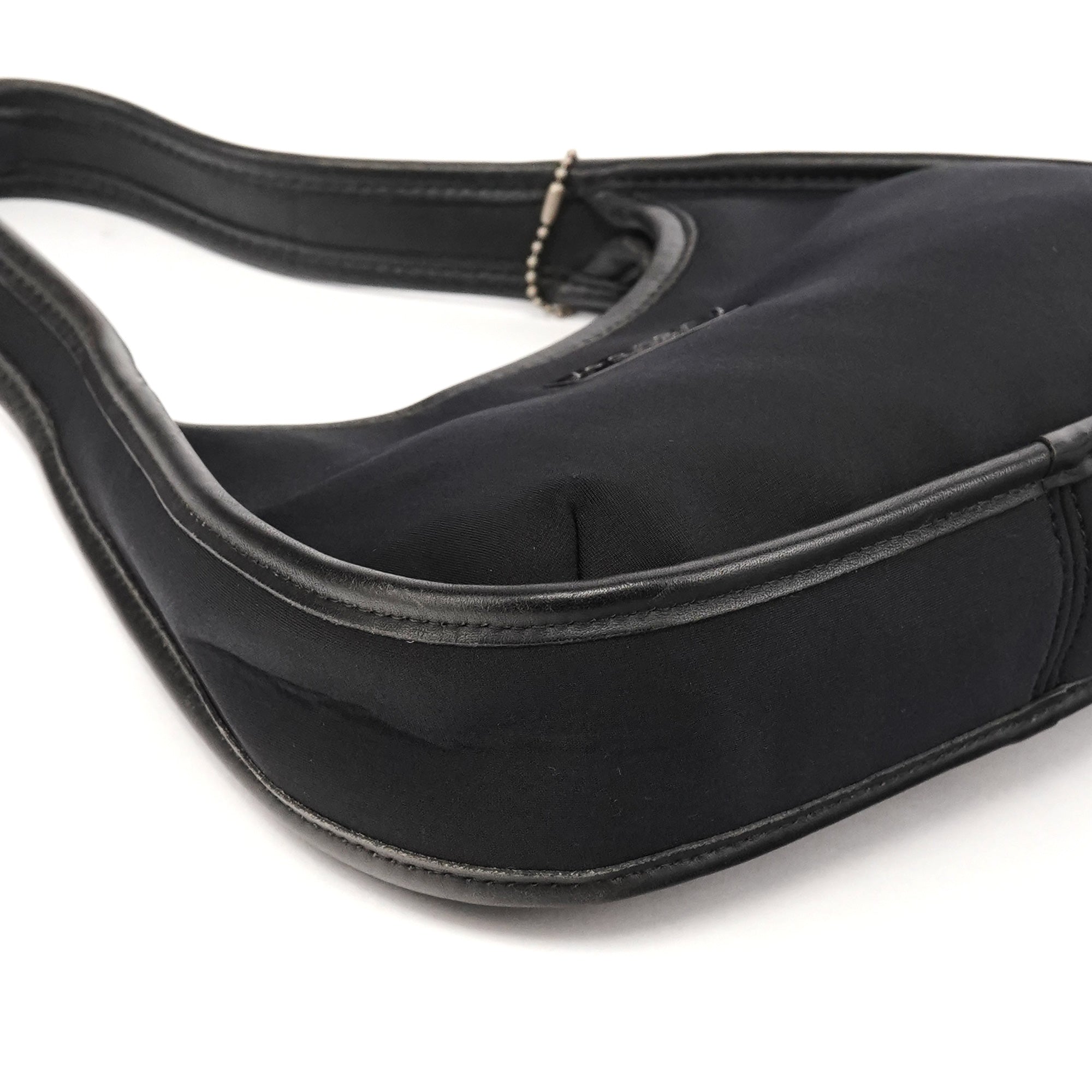 Coach 6202 Black Nylon Leather Ergo Shoulder Bag
