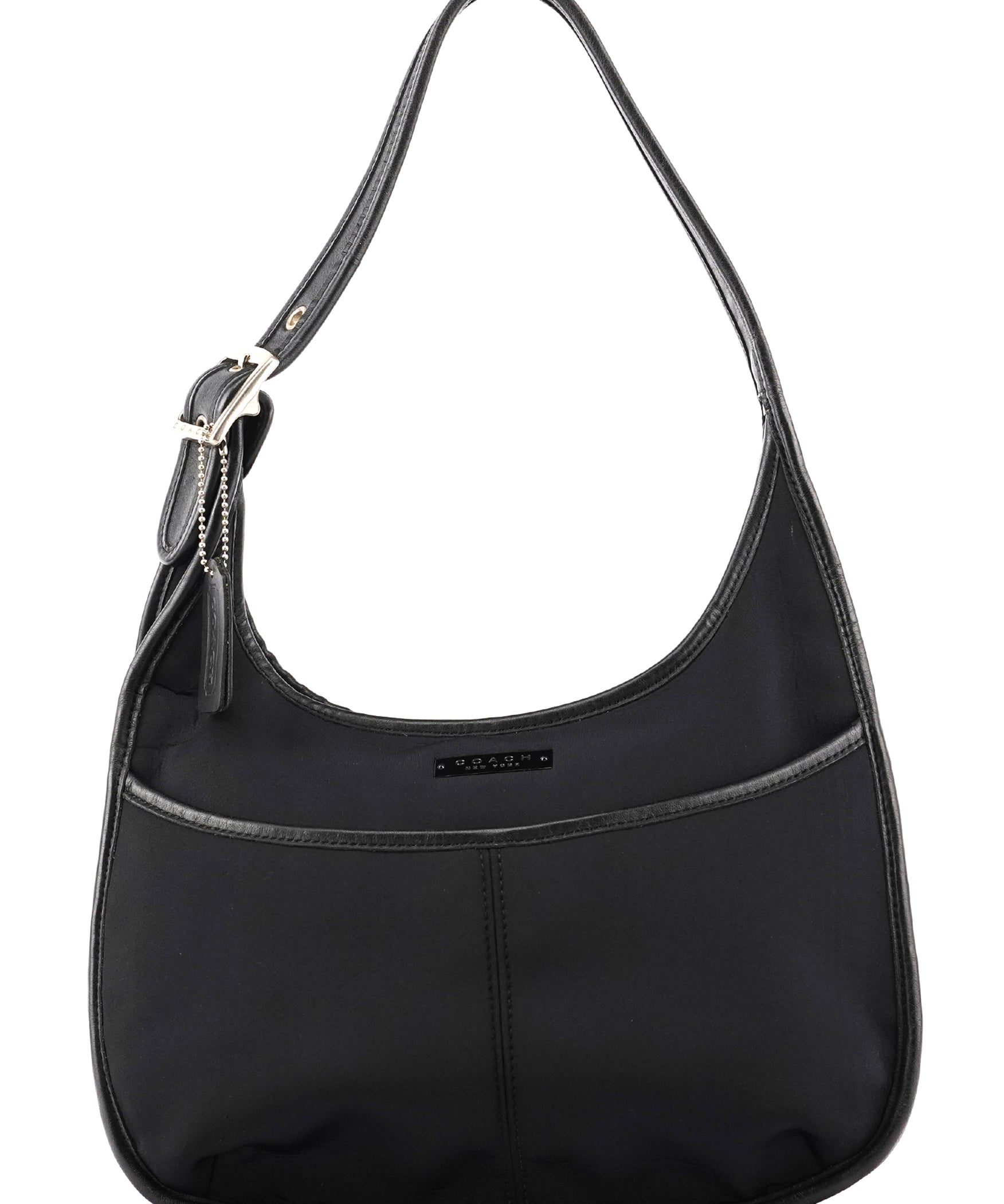 Coach 6203 Borsa hobo Ergo in nylon nero e pelle