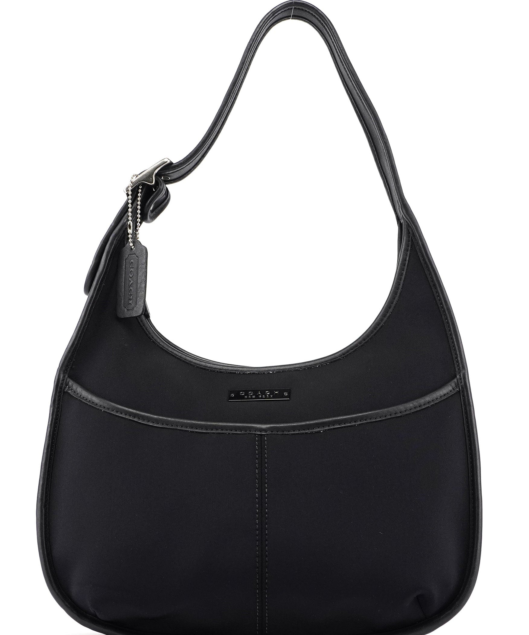 Coach 6203 Black Nylon Leather Ergo Shoulder Bag