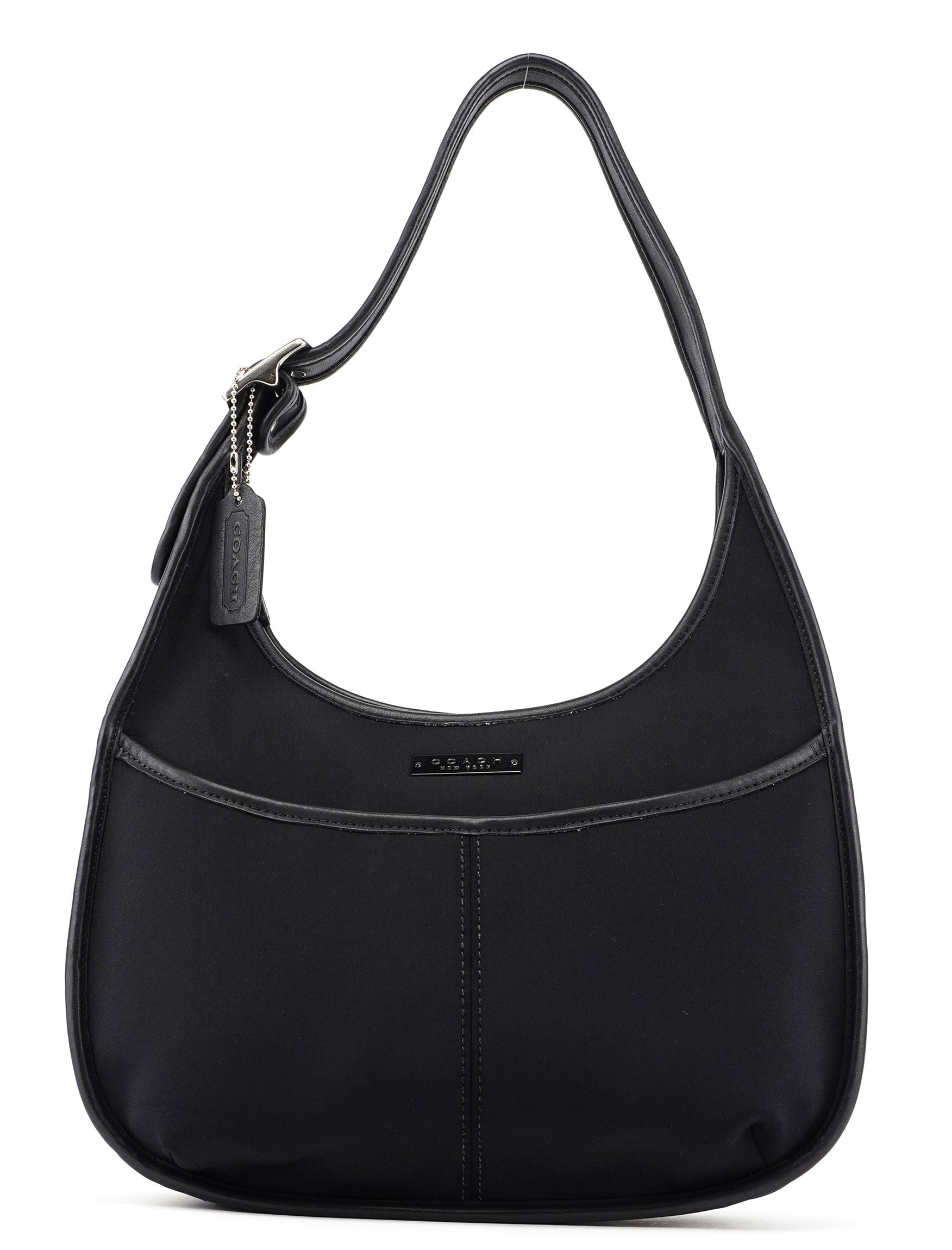 Coach 6203 Black Nylon Leather Ergo Shoulder Bag