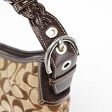 Coach 6266 Beige Brown Hobo Shoulder Bag