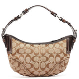 Coach 6266 Beige Brown Hobo Shoulder Bag