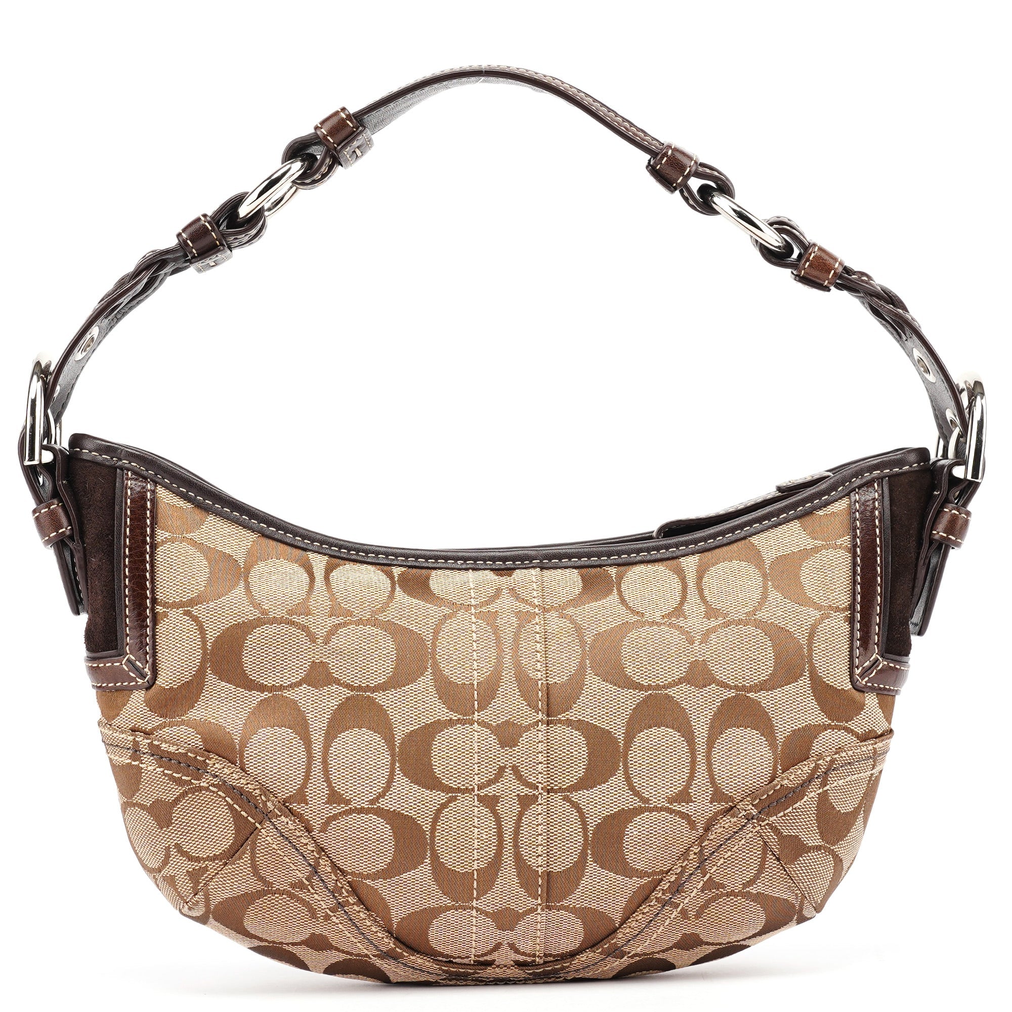 Coach 6266 Beige Brown Hobo Shoulder Bag