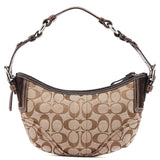 Coach 6266 Beige Brown Signature C Hobo Bag
