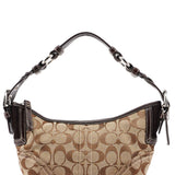 Coach 6266 Beige Brown Signature C Hobo Shoulder Bag