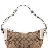Coach 6267 Beige White Signature C Hobo Shoulder Bag