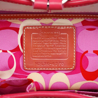 Coach 6270 Beige Pink Raffia Soho Bucket Bag