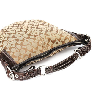 Coach 6279 Beige Brown Signature Soho Shoulder Bag