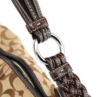 Coach 6279 Beige Brown Signature Soho Shoulder Bag