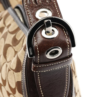 Coach 6279 Beige Brown Signature Soho Shoulder Bag