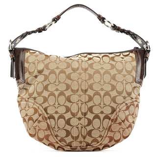 Coach 6279 Beige Brown Signature Soho Shoulder Bag