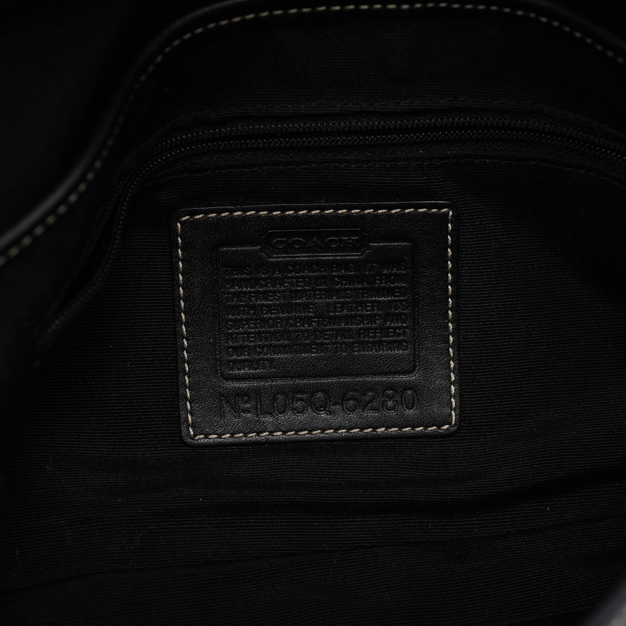 Coach 6280 Black Leather Soho Shoulder Bag