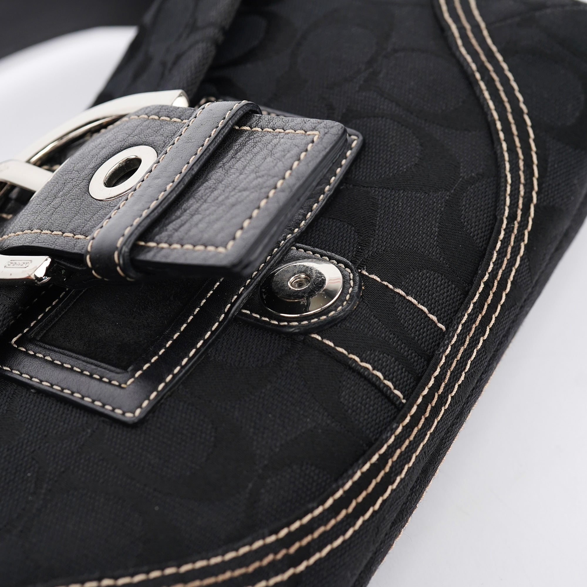 Coach 6280 Black Leather Soho Shoulder Bag
