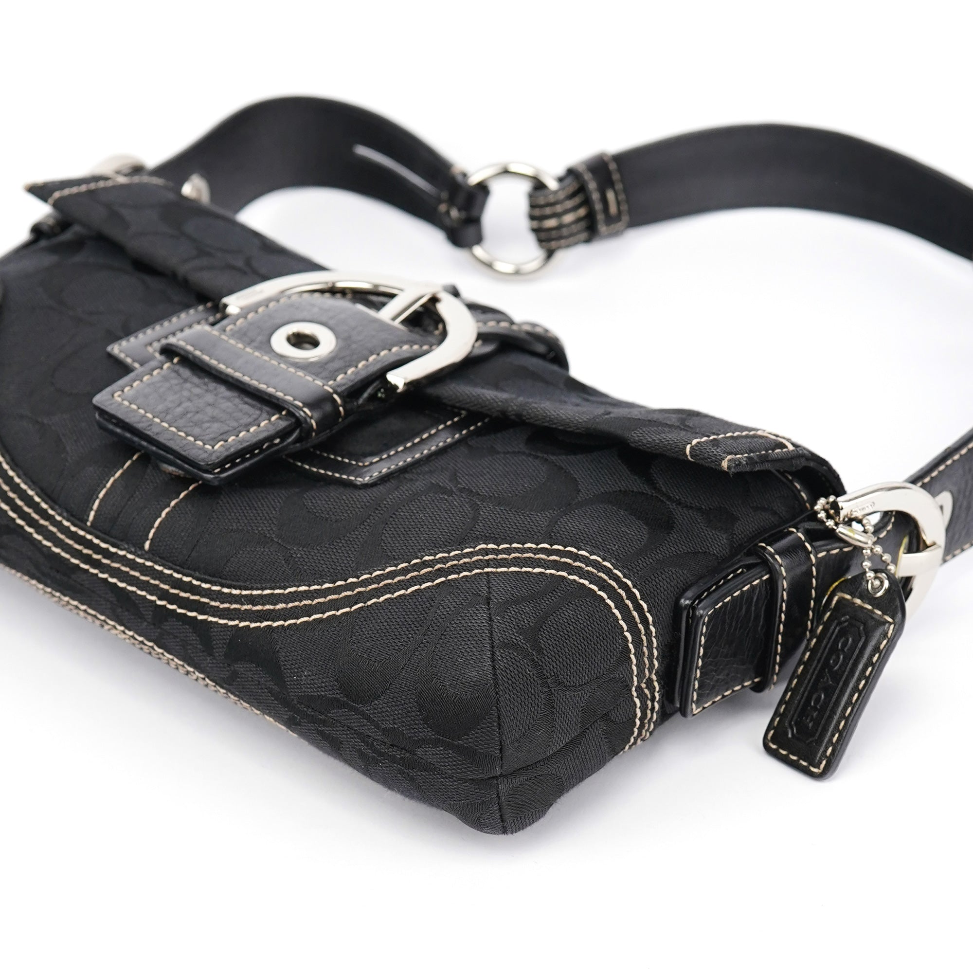 Coach 6280 Black Leather Soho Shoulder Bag