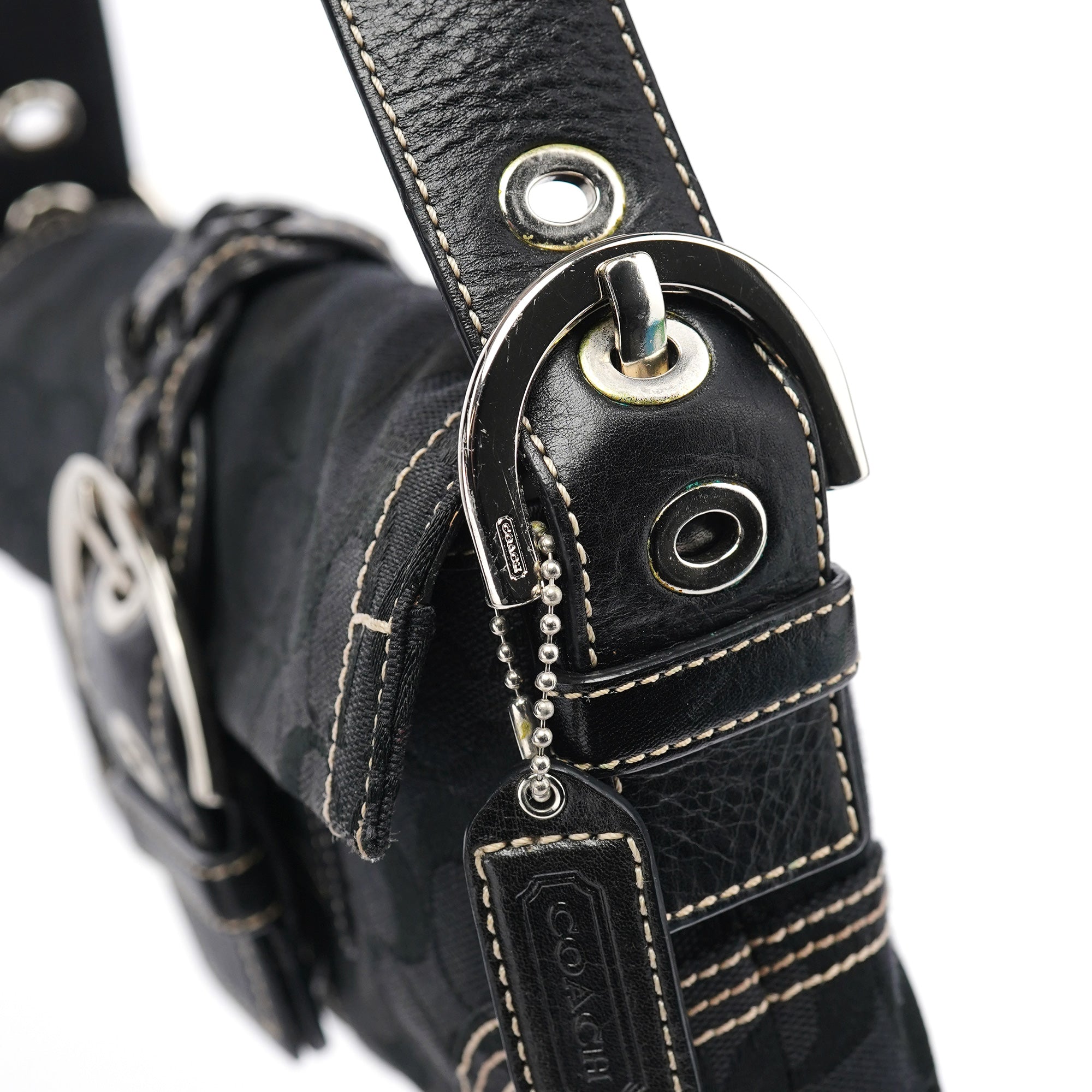 Coach 6280 Black Leather Soho Shoulder Bag