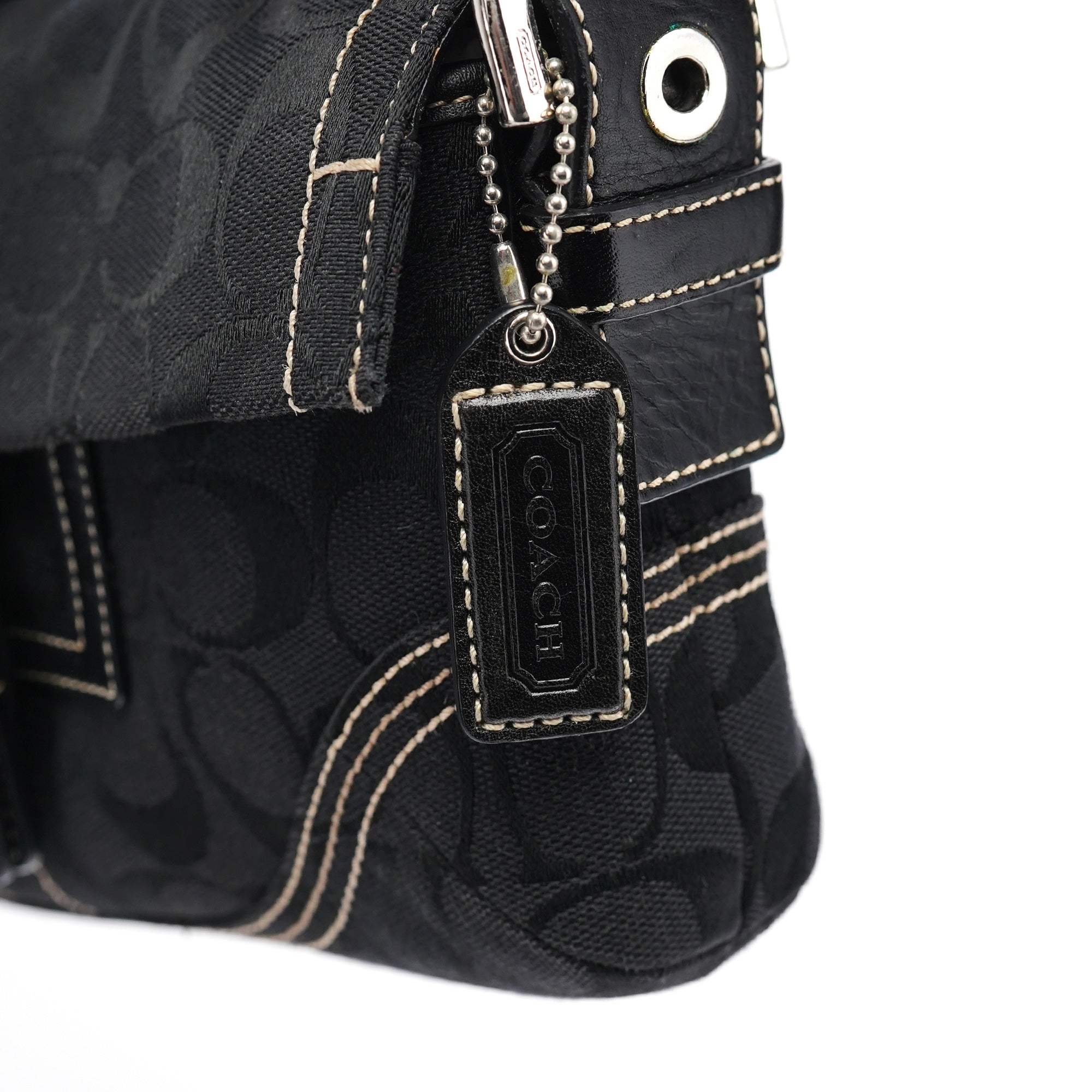 Coach 6280 Black Leather Soho Shoulder Bag