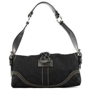 Coach 6280 Black Signature Soho Shoulder Bag