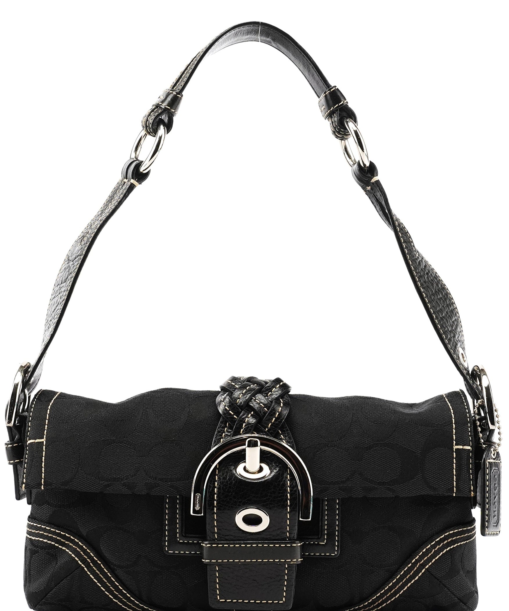 Coach 6280 Black Signature Soho Shoulder Bag