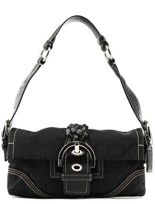 Coach 6280 Black Signature Soho Shoulder Bag