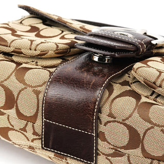 Coach 6314 Beige Brown Signature Soho Shoulder Bag