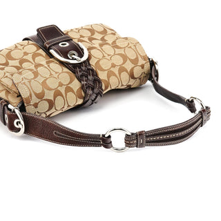 Coach 6314 Beige Brown Signature Soho Shoulder Bag