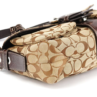 Coach 6314 Beige Brown Signature Soho Shoulder Bag