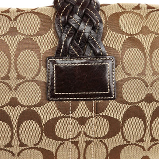 Coach 6314 Beige Brown Signature Soho Shoulder Bag
