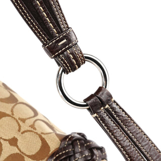 Coach 6314 Beige Brown Signature Soho Shoulder Bag