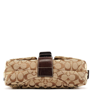 Coach 6314 Beige Brown Signature Soho Shoulder Bag