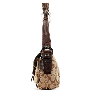 Coach 6314 Beige Brown Signature Soho Shoulder Bag