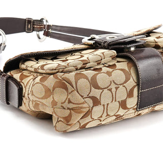 Coach 6314 Beige Brown Signature Soho Shoulder Bag