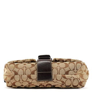 Coach 6314 Beige Brown Signature Soho Shoulder Bag