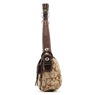 Coach 6314 Beige Brown Signature Soho Shoulder Bag
